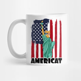 Funny Americat T-shirt Mug